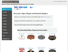 Tablet Screenshot of buythesign.com